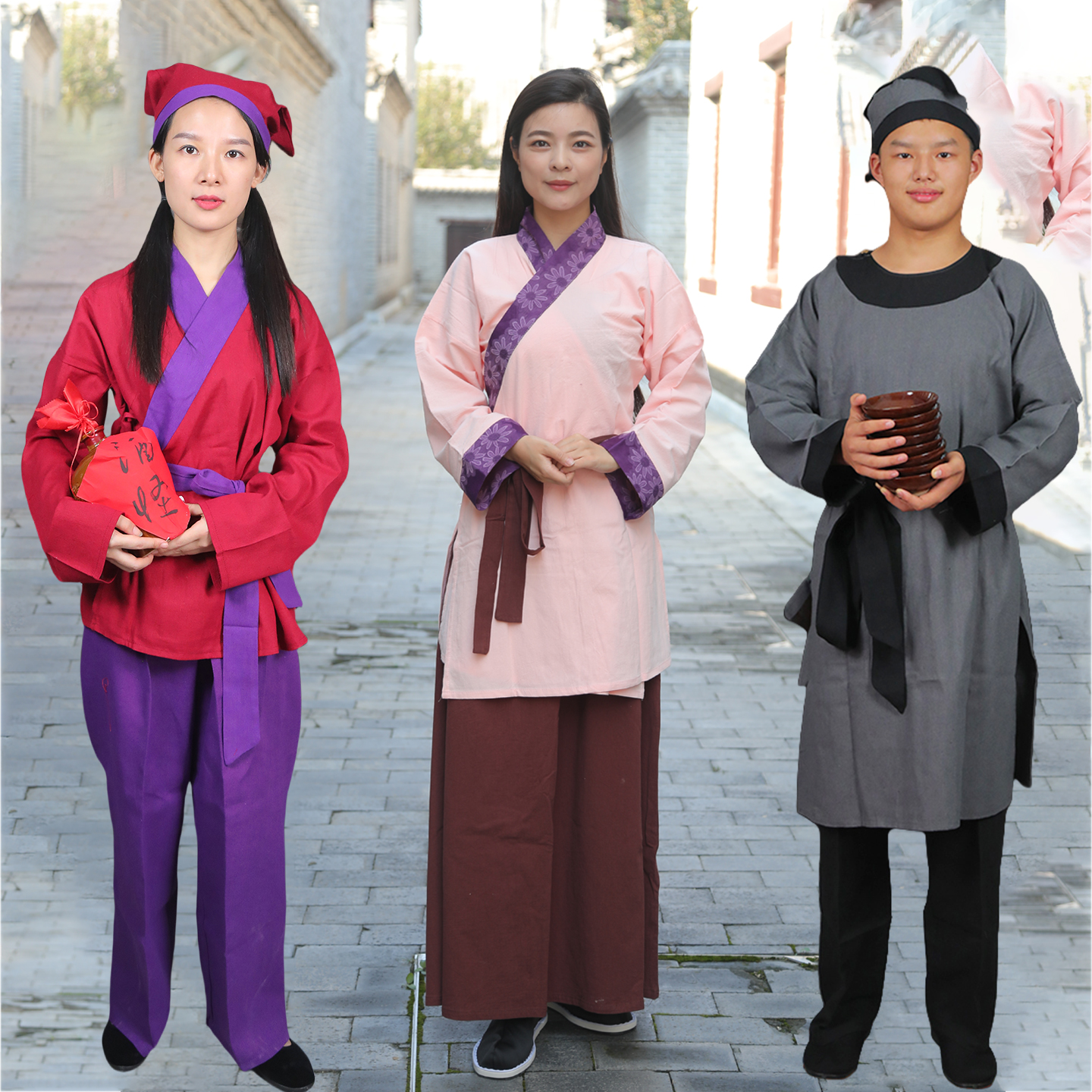 店小二古装村姑服装百姓丫鬟衣服