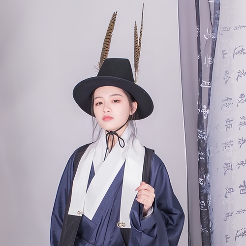 明制方顶笠帽子汉服乌纱帽翼善冠