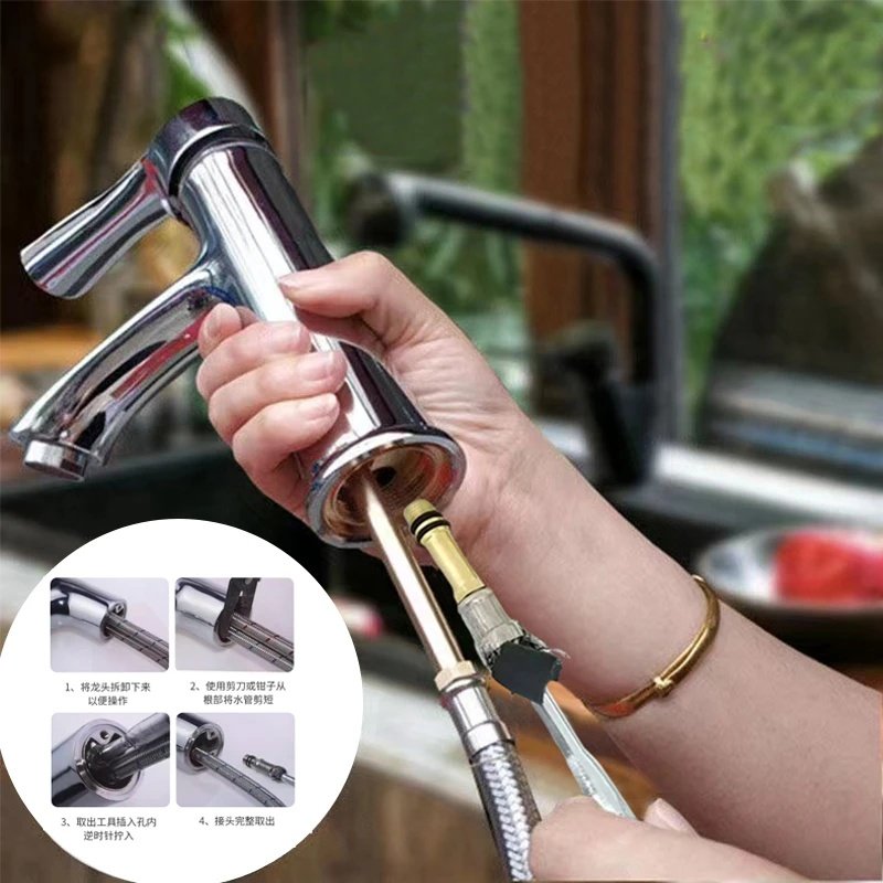 冷热水龙头进水软管断管取出器面盆水槽洗菜盆厨房断丝拆卸工具,家装主材,厨卫龙头配件,淘宝优惠券,粉丝福利购,淘宝优惠卷