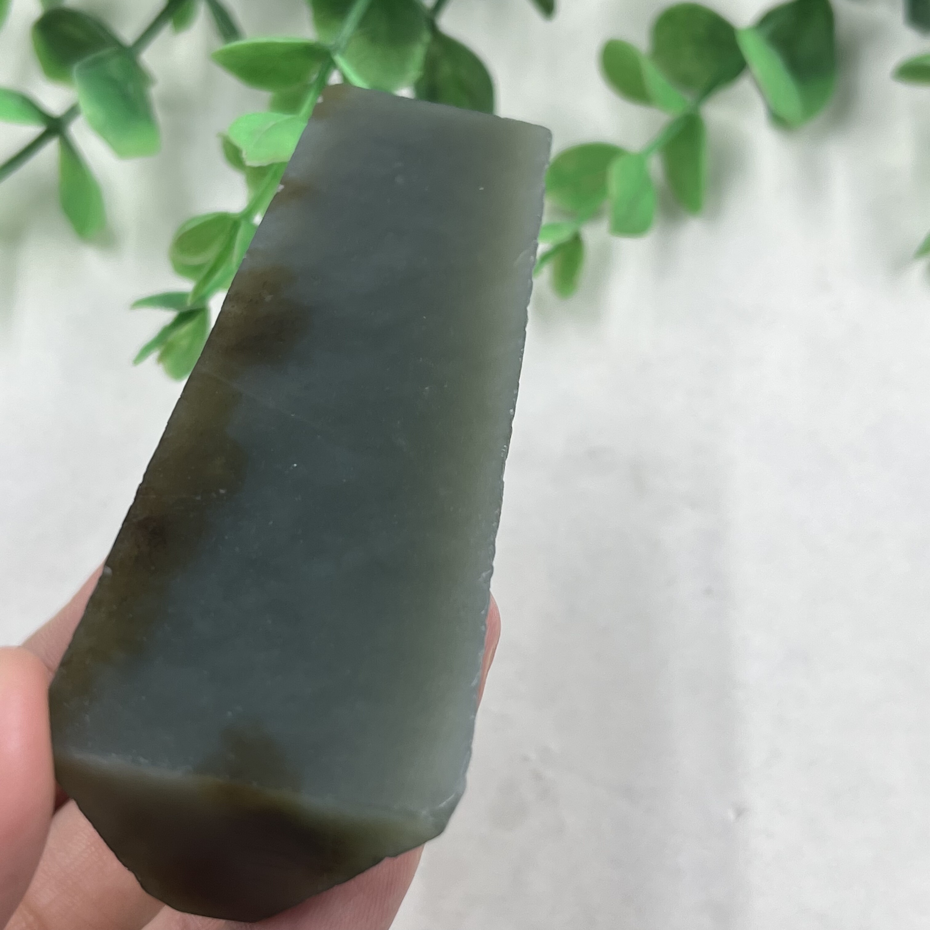新疆和田玉且末手把件边角料玉石料下脚料DIY吊坠毛料包邮85克ta