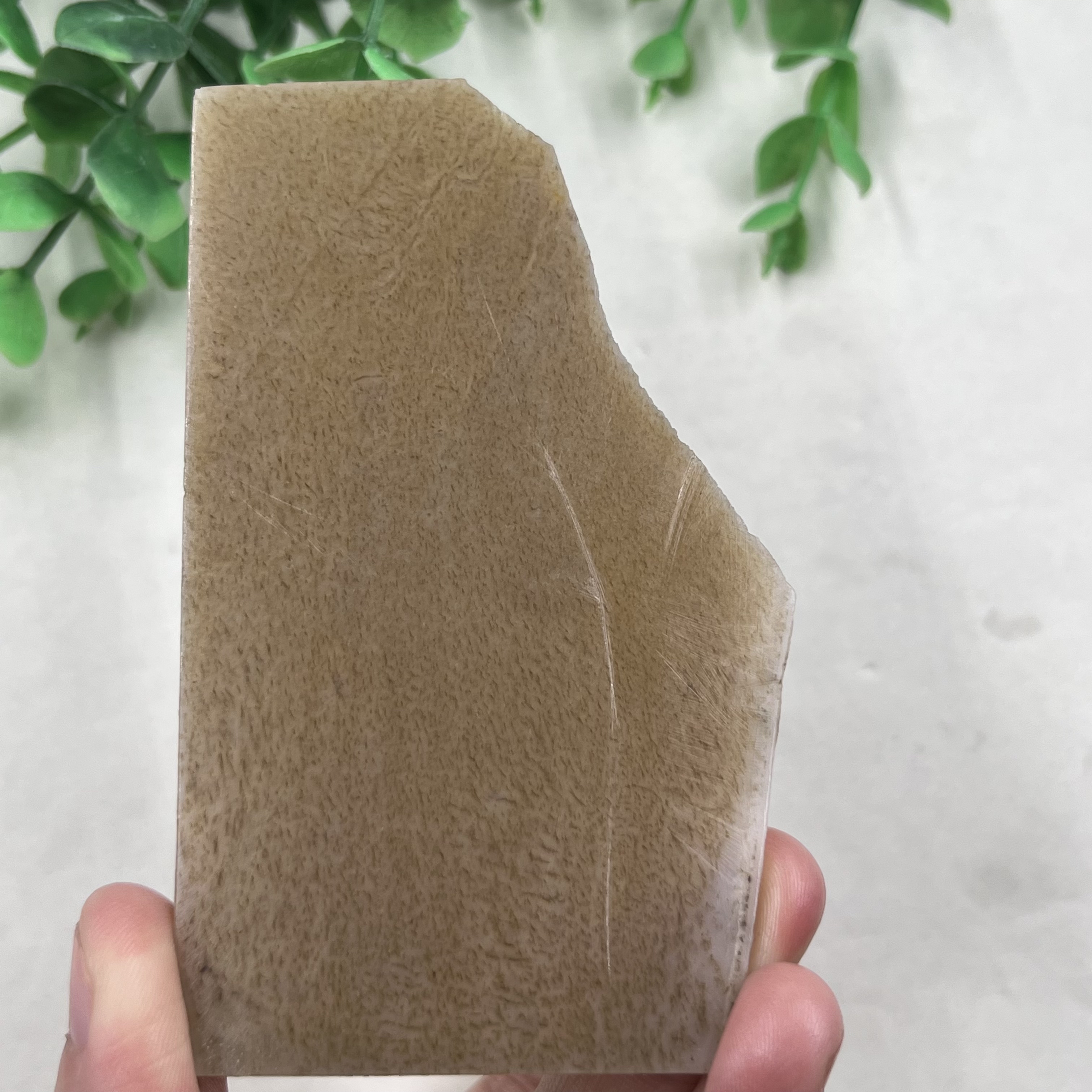 新疆和田玉糖玉且末薄片书签边角料牌子玉石刮痧板片料包邮30克x