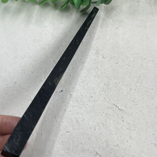 新疆和田玉青玉细条长条发簪料边角料镇纸镇尺下脚料包邮长186mm