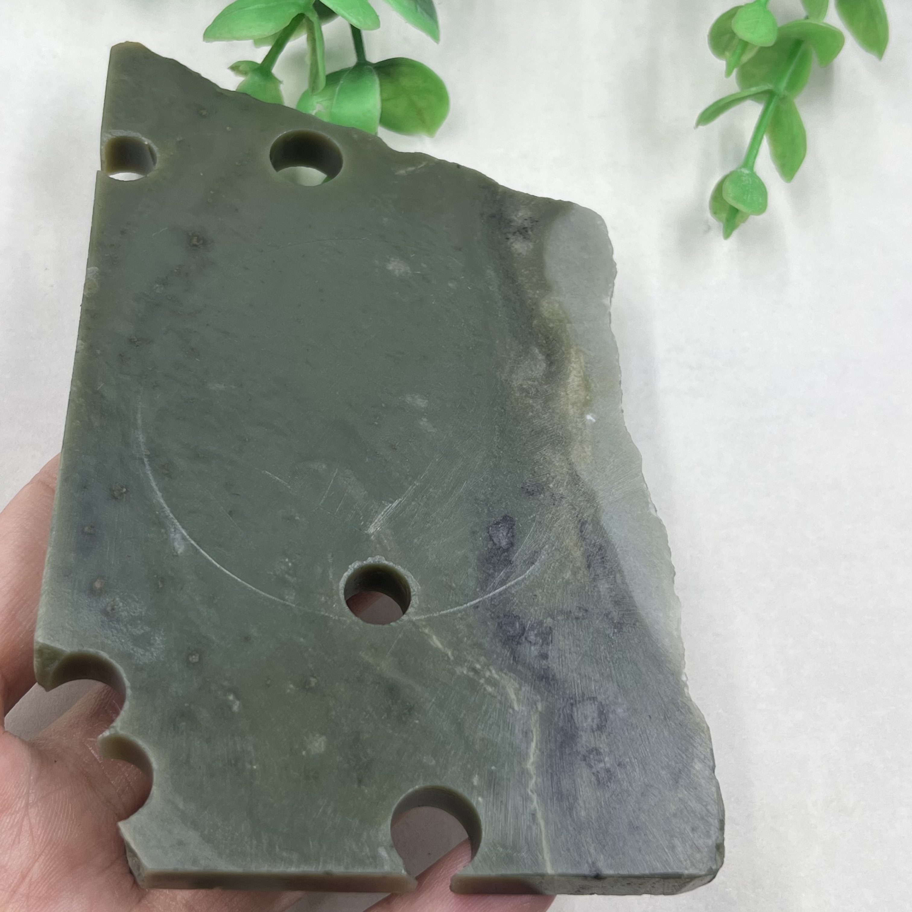新疆和田玉青玉牌子边角料DIY挂件珠子下脚料毛料玉石料包邮139克