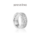 JOYSTONE璀璨巧克力戒指欧美百搭高级感情侣戒指 吴昕同款