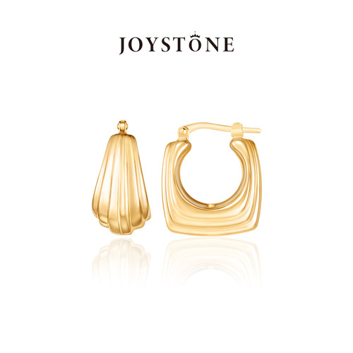 JOYSTONE意大利进口穹弧银耳环女