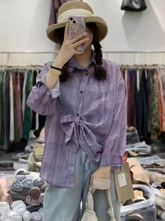 纯色设计衬衫 上衣