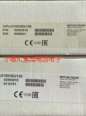 全新 梅特勒PH电极INPRO3100i/SG/150/120/InPro3100/225 Pt1000