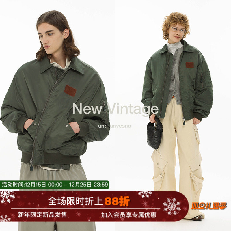 【防风】Unvesno (UN)B-01飞行员短款廓形防风科技棉夹克保暖外套