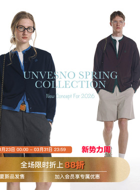 【莱赛尔 假两件】Unvesno(UN)中古撞色贴身可穿毛衣针织开衫薄款