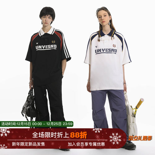 复古运动短袖UNVESNO原创设计
