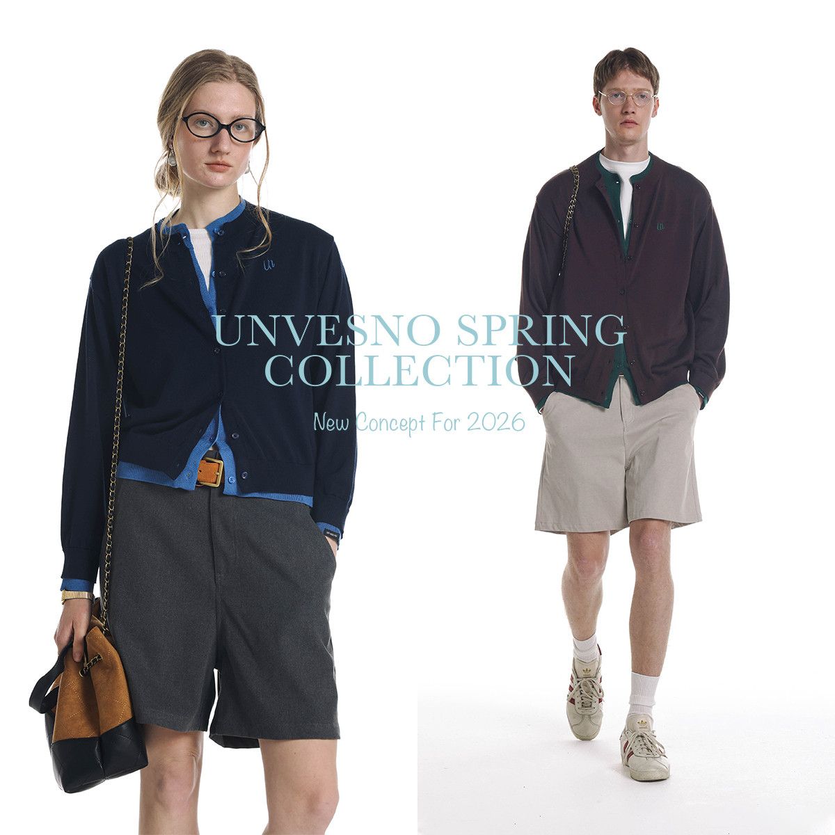 【莱赛尔 假两件】Unvesno(UN)中古撞色贴身可穿毛衣针织开衫薄款