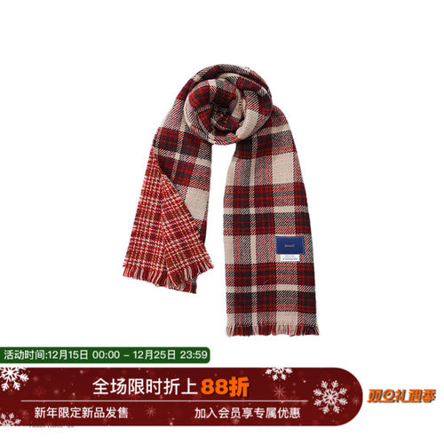 unvesno限定款国潮牌英伦围巾