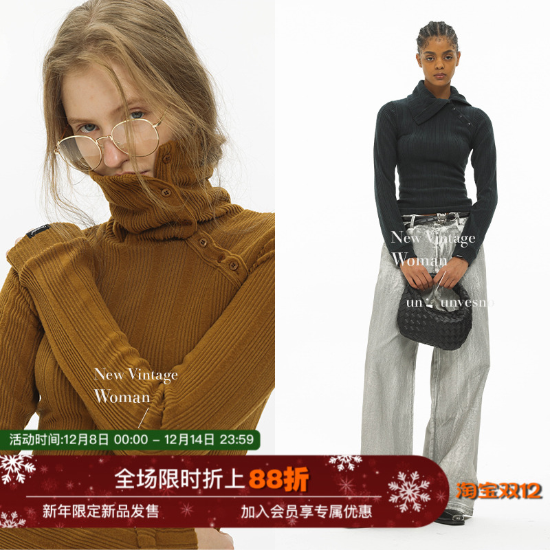 高领保暖套头衫百搭UNVESNO