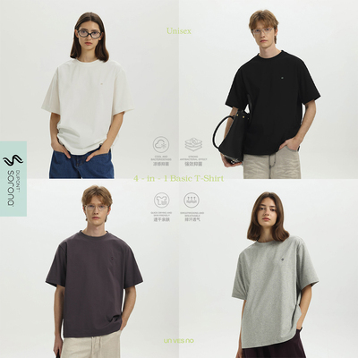 采用速干防晒面料的百搭休闲T恤