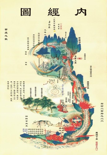 黄帝内景图修真图画广告海报墙贴