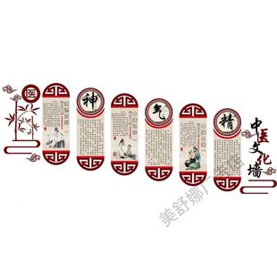 四季养生理疗宣传墙面壁画养生馆背景墙装饰中医馆文化形象墙挂画