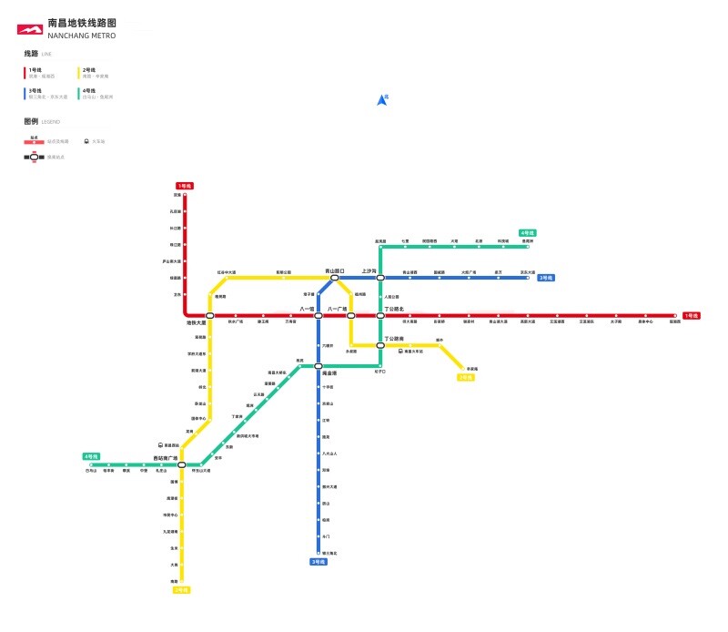 南昌市地铁换乘线路图地铁线路图轨道交通大挂图规划图海报定制