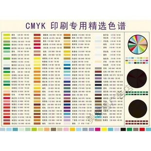 2025中式 设计印刷色卡 传统色卡样板国际标准通用印刷CMYK配色包装