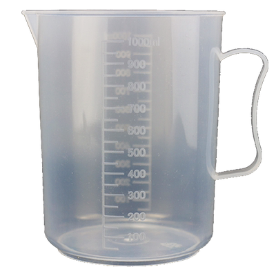 君德量杯加厚带刻度1000ml塑料透明家用50ml刻度杯耐热实验液体杯