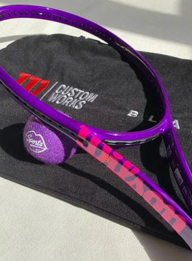 代购WILSON Blade 100 V9威尔胜紫晶霓虹定制专业比赛训练网球拍