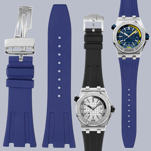 适配爱彼硅胶手表带防水防汗