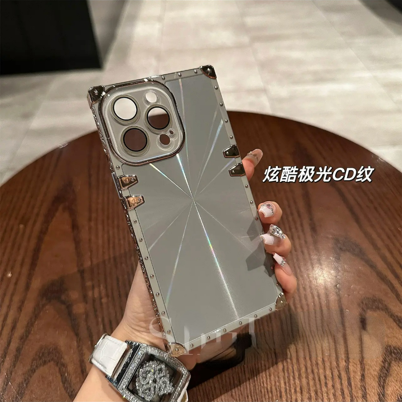 苹果15promax电镀炫彩防摔保护套