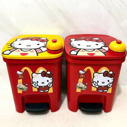 hellokitty哈喽kt垃圾桶凯蒂猫麦当劳可爱卡通卧室家用客厅高颜值