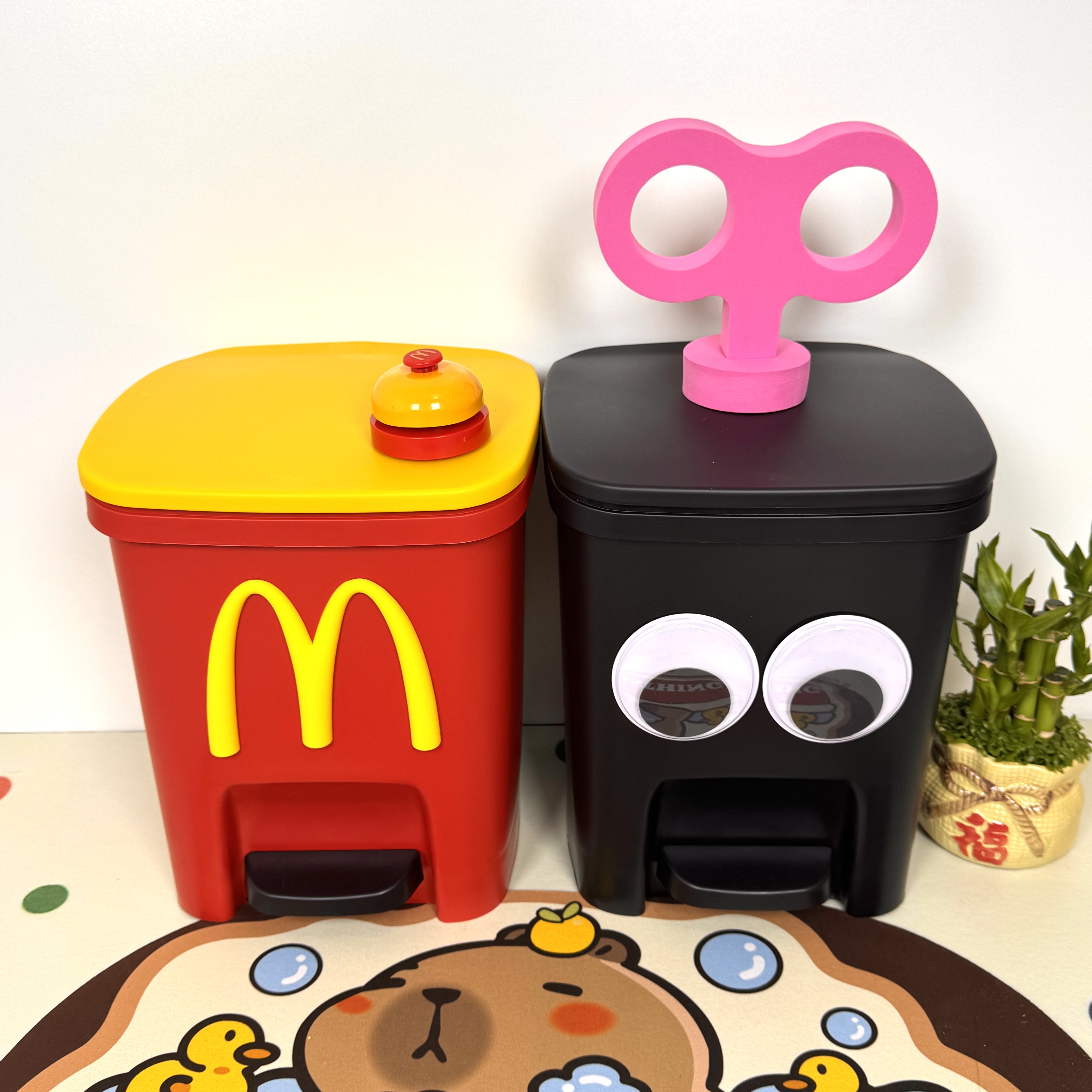 卡通DIY垃圾桶家用可爱儿童创意