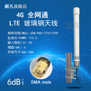 2G3G4G出线玻璃钢天线LTE下水道抄表天线nb iot基站监测天线 水井超音波物联网防水天线 4G大功率井盖天线