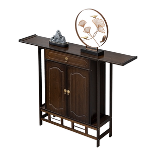 实木玄关台门厅供桌香案新中式简约客厅条案端景台玄关柜轻奢现代