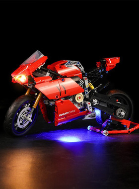 灯饰 适用乐高 42107杜卡迪配件V4R摩托车机械组 LED灯光组灯具