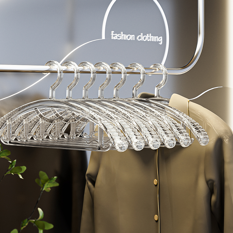 高品质透明衣架无痕防肩角