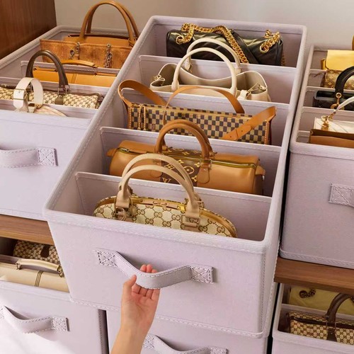 新款包包收纳神器分格分层大容量
