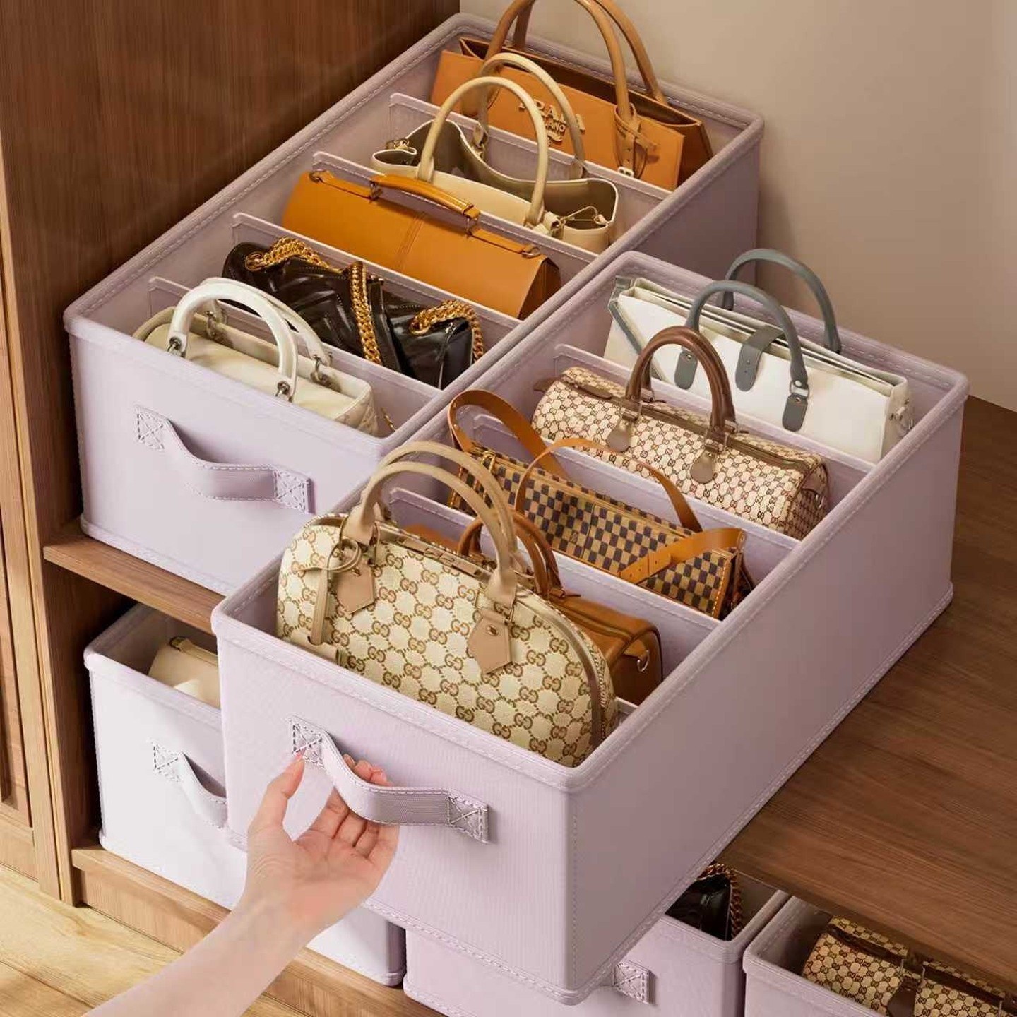 衣柜包包收纳盒分格存放手提包分层神器宿舍家用装包包整理置物架,收纳整理,收纳挂袋,淘宝优惠券,粉丝福利购,淘宝优惠卷