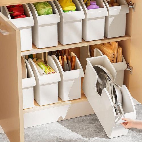 厨房锅具收纳盒下水槽储物架子