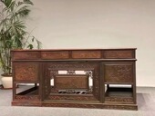 紫光檀东非黑黄檀办公桌电脑桌书桌字台画案清式 明式 家具