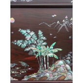 交趾黄檀卢氏黑黄檀微凹黄檀雕花镶贝创意挂屏墙壁装 饰品挂匾