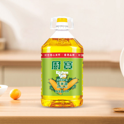 厨宝玉米油5L*1瓶非转基因压榨一级玉米食用炒菜油家用商用批发