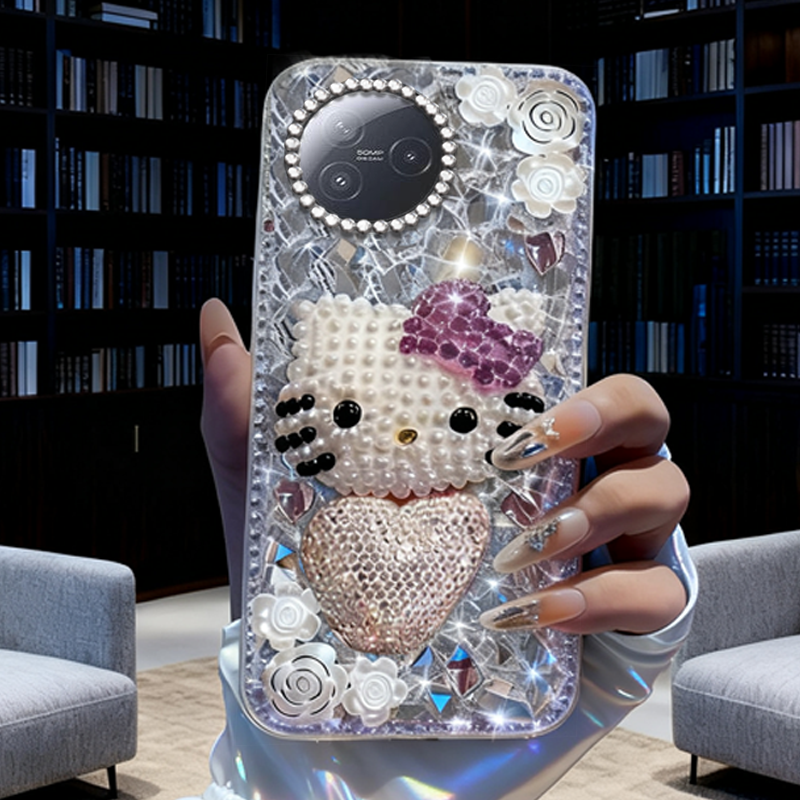 高端奢华镶钻手机壳，不掉钻，不发黄