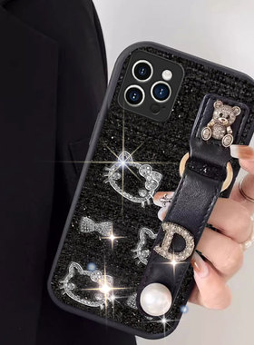 2026秋冬新款布艺适用苹果iPhone16ProMax手机壳冬天8全包13Mini毛绒6针织11Pro红色5S保护套7秋冬12高级感14