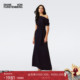 DVF落肩腰部绑带长款 连衣裙DS4S009