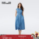 末甄选 季 DVF2025秋冬度假蓝色休闲连衣裙DS2T038