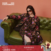 连衣裙DL3T002 神秘花园天丝羊毛长袖 天丝羊毛 DVF2025秋冬新款