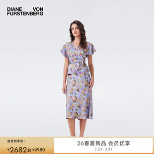 双面印花圆点双面垂缎上衣BS4T002 DVF2026早春新款 双面穿