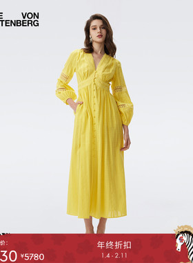 [海岛度假]DVF2025秋冬新款度假茶歇裙连衣裙DL2T015