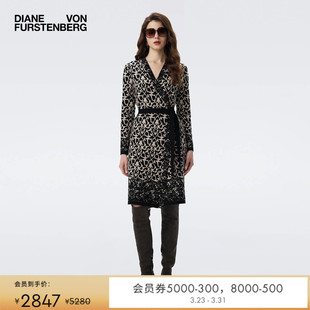 DVF阿拉伯藤蔓编织提花裹身裙DR3T002 提花工艺