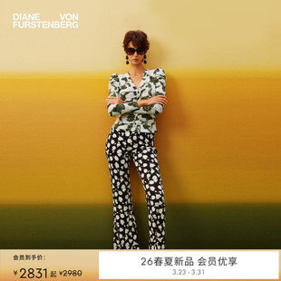 套装 双面印花弹力网纱上衣长裤 DVF2026春夏新款 BL1U004 双面穿