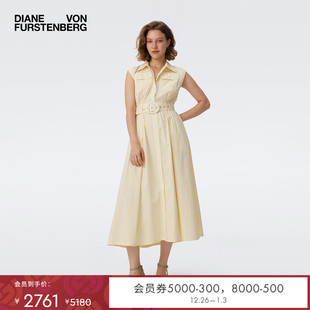 度假POLO领休闲条纹连衣裙DS1T013 DVF2025新款 博主同款