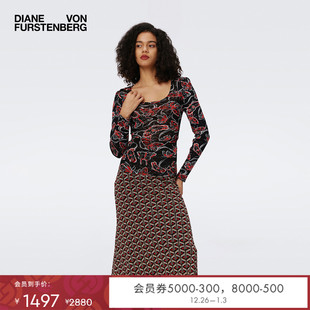 上衣BL3S004 DVF双面印花打底衫 双面穿