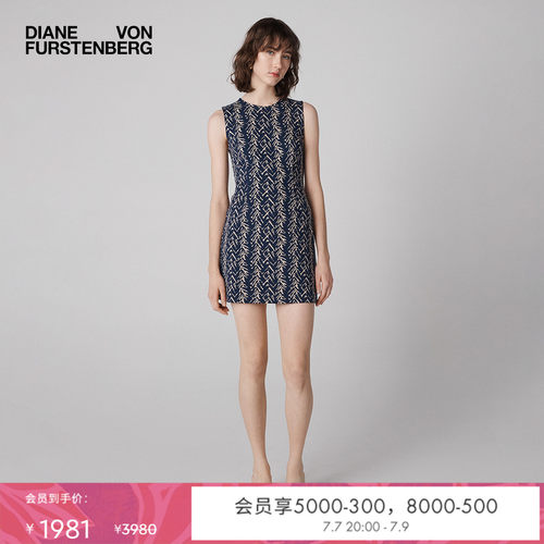 DVF科莫格纹图案连衣裙